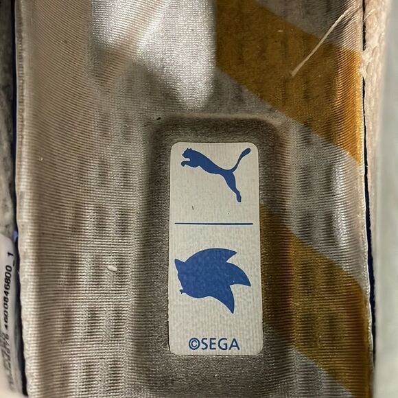 Puma RS-X3 Sonic The Hedgehog Yellow White Blue Kids Sneakers Sz 6.5C - Picture 8 of 12